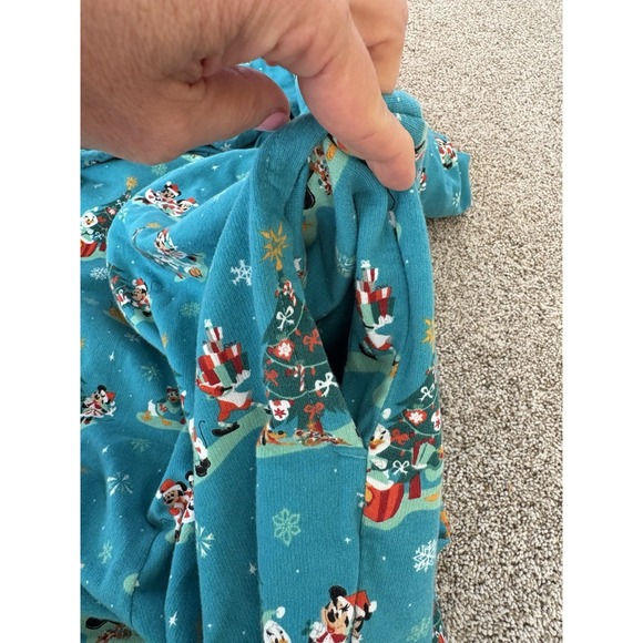 Disney‎ Mickey & Friends Mens XL Christmas Holiday Mouse Ears Coverall Pajamas - Picture 11 of 13